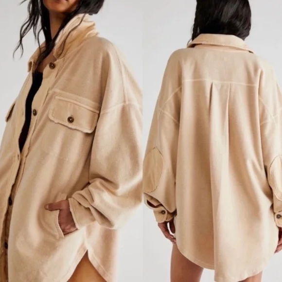 Free People Ruby Jacket in Beige Size XL - Picture 2 of 10